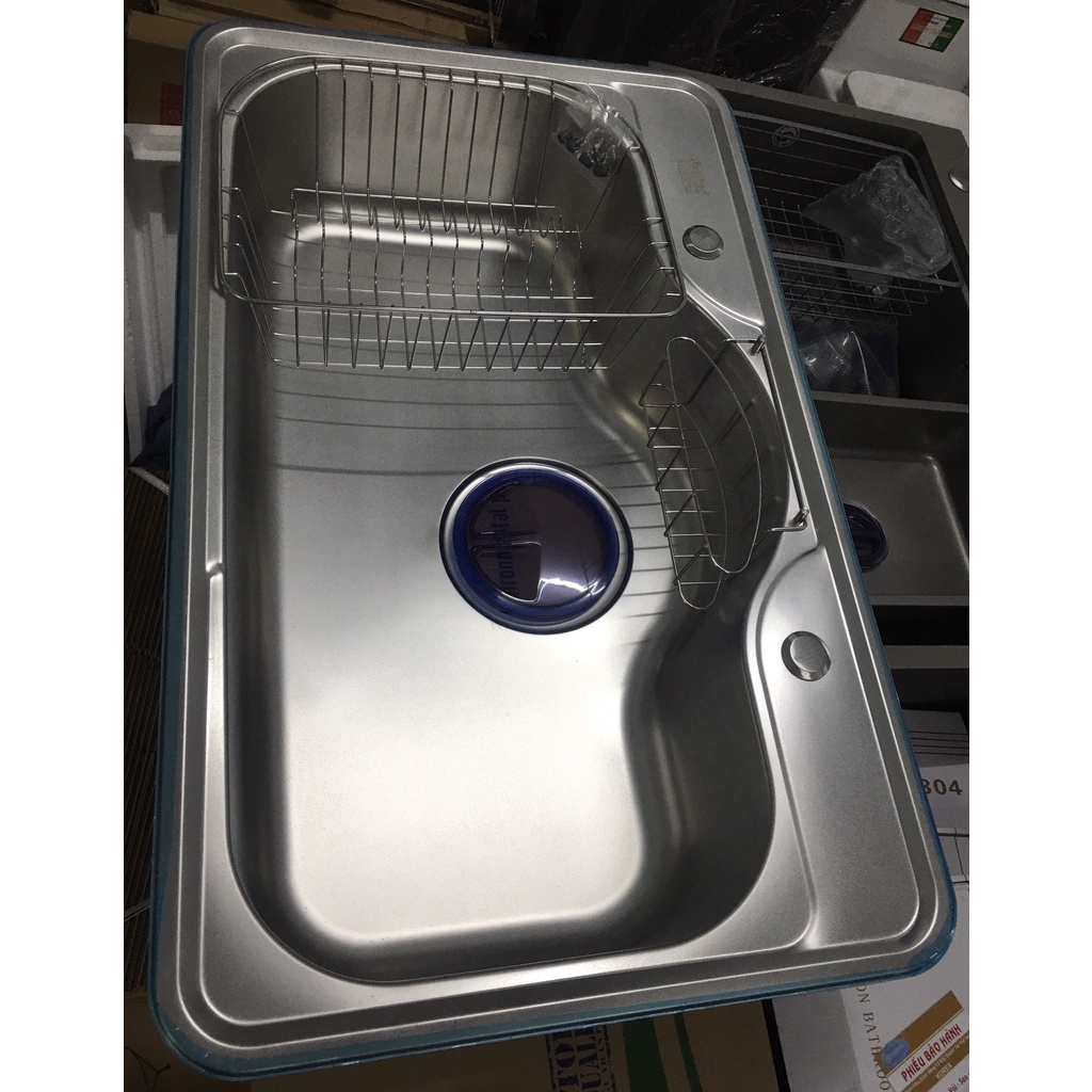 Chậu rửa bát 1 hố lớn VIHAN VHS-850 KT W850xD510xH210mm