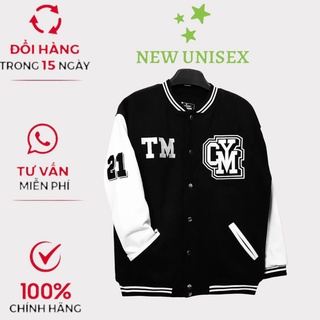 Áo Khoác Dù Bomber Nam Nữ Kiểu Dáng Thể Thao  in Chữ TM GYM Kèm Số 21 Cánh Tay Siêu Hot Trend