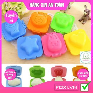 Set 6 khuôn cơm bento ăn dặm kiểu Nhật tạo hình gấu-thỏ dễ thương-vui nhộn-ngộ nghĩnh cho bé-Giúp trẻ ăn ngon miêng hơn