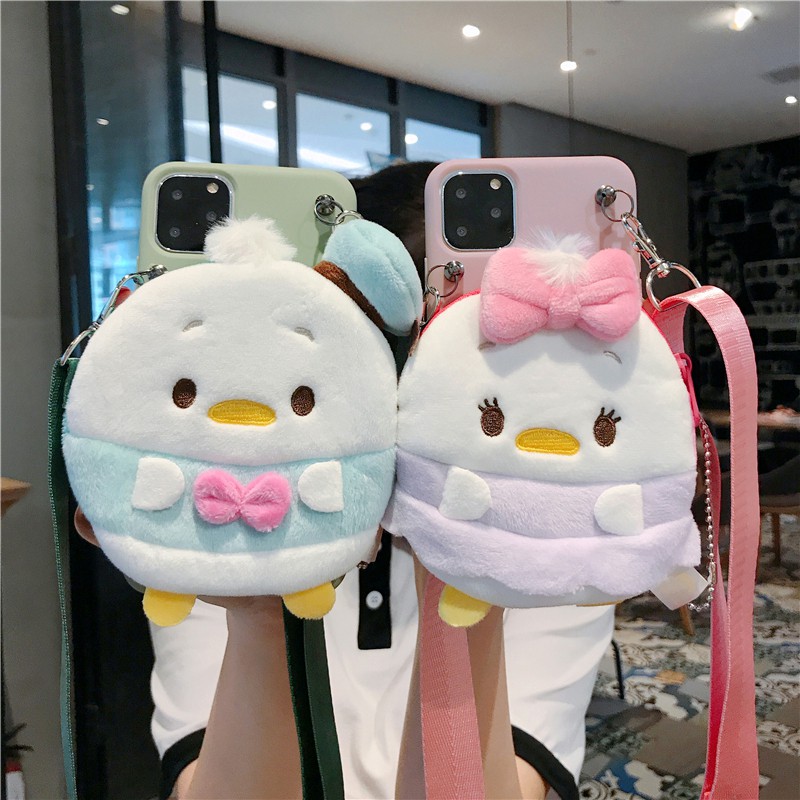 Ốp điện thoại chất lượng cao phối ví kiểu hoạt hình cho iPhone 11 Pro Max 6 6s 7 8 Plus X Xr XS Max | BigBuy360 - bigbuy360.vn