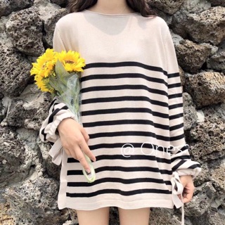 Áo len pull kẻ ngang