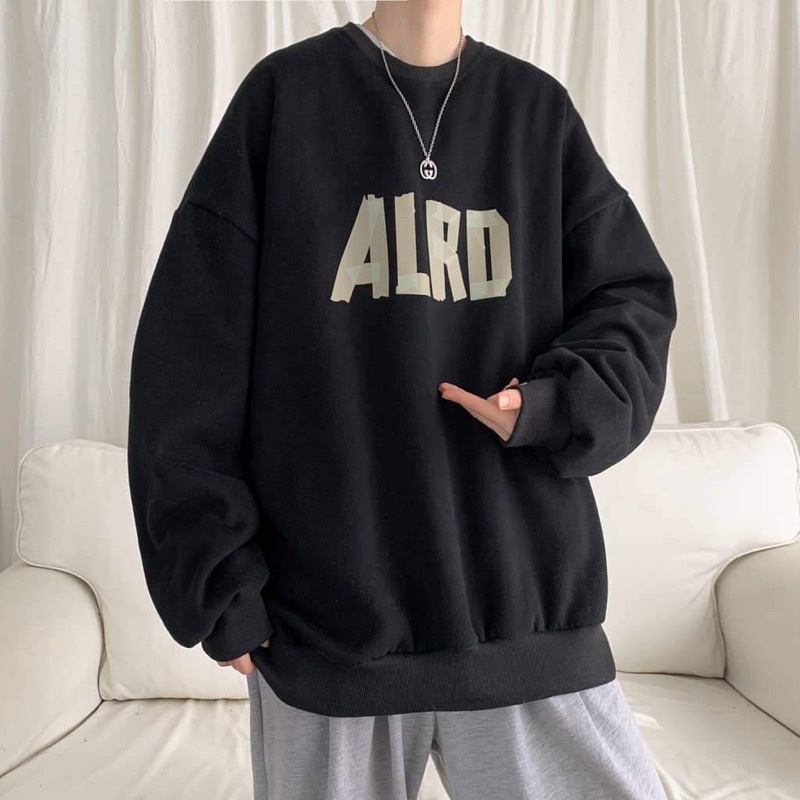 Áo Nỉ Sweater Nam Nữ Form Rộng Chất Nỉ Lót Bông Dày Dặn ALRD