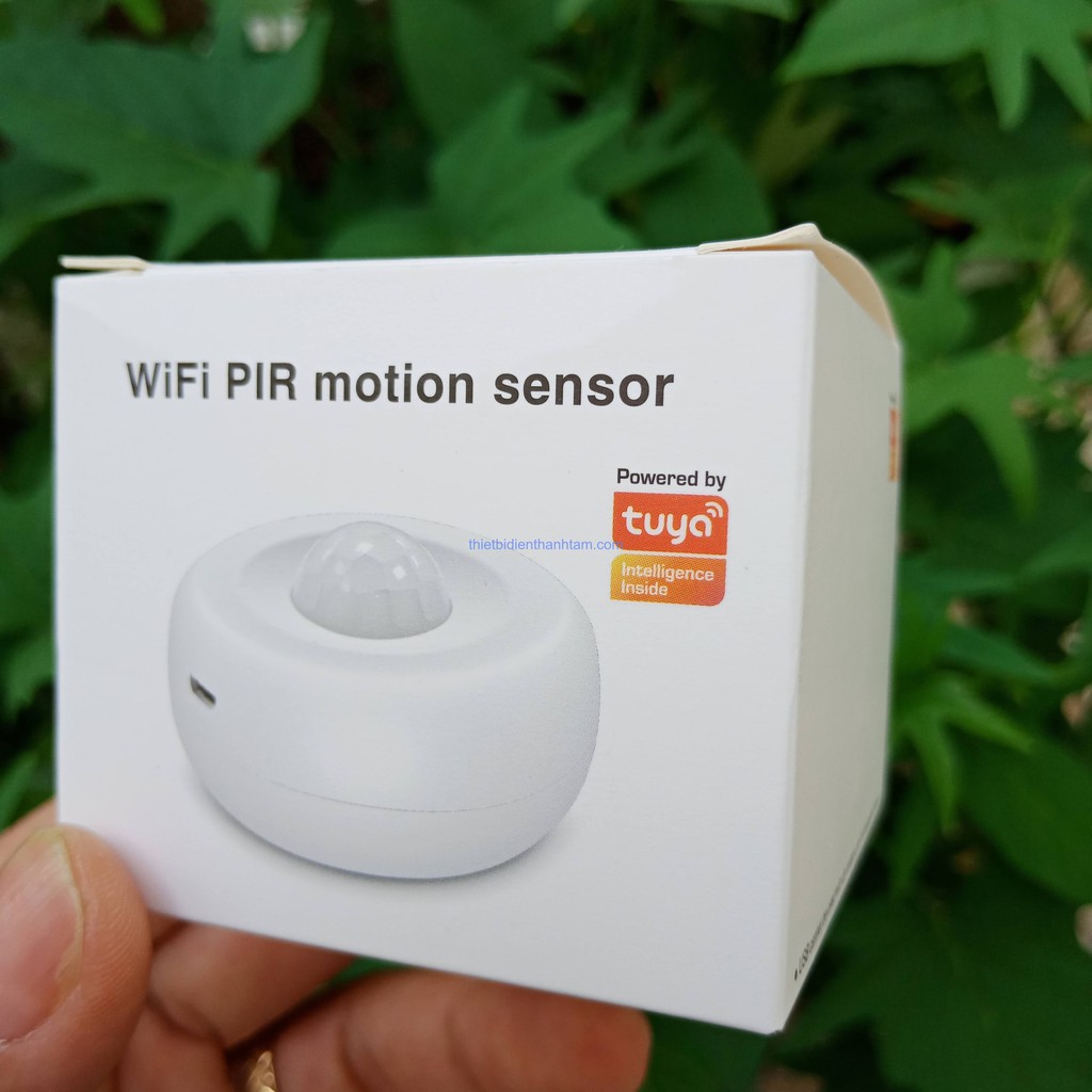 [ TT-PIR1 ] Cảm Biến Báo Động Hồng Ngoại  Lắp Trần Wifi  app Tuya