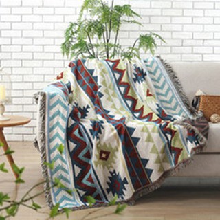 Thảm dệt hoa văn boho vintage phủ sofa, trải sàn giá rẻ HCM
