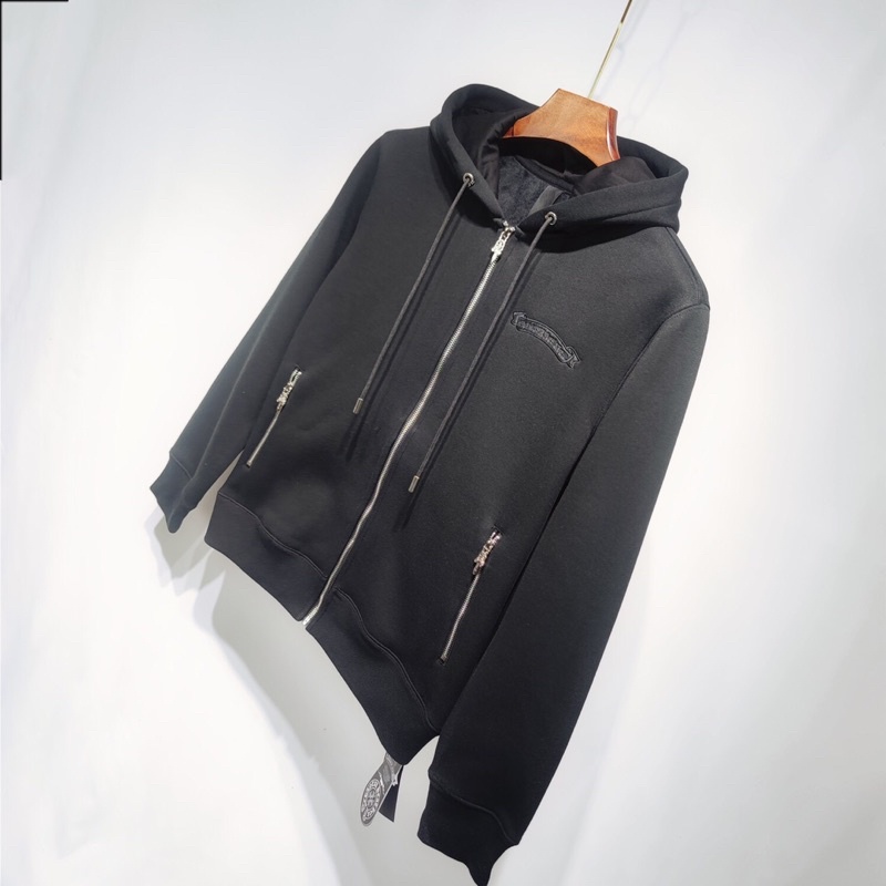 Áo khoác nỉ bên trong lớp nhung mềm mại ấm áp thương hiệu Chrome Hearts 2021 cao cấp