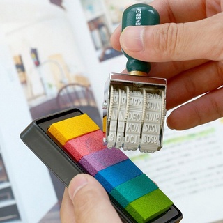 Con dấu gỗ in ngày tháng phong cách retro