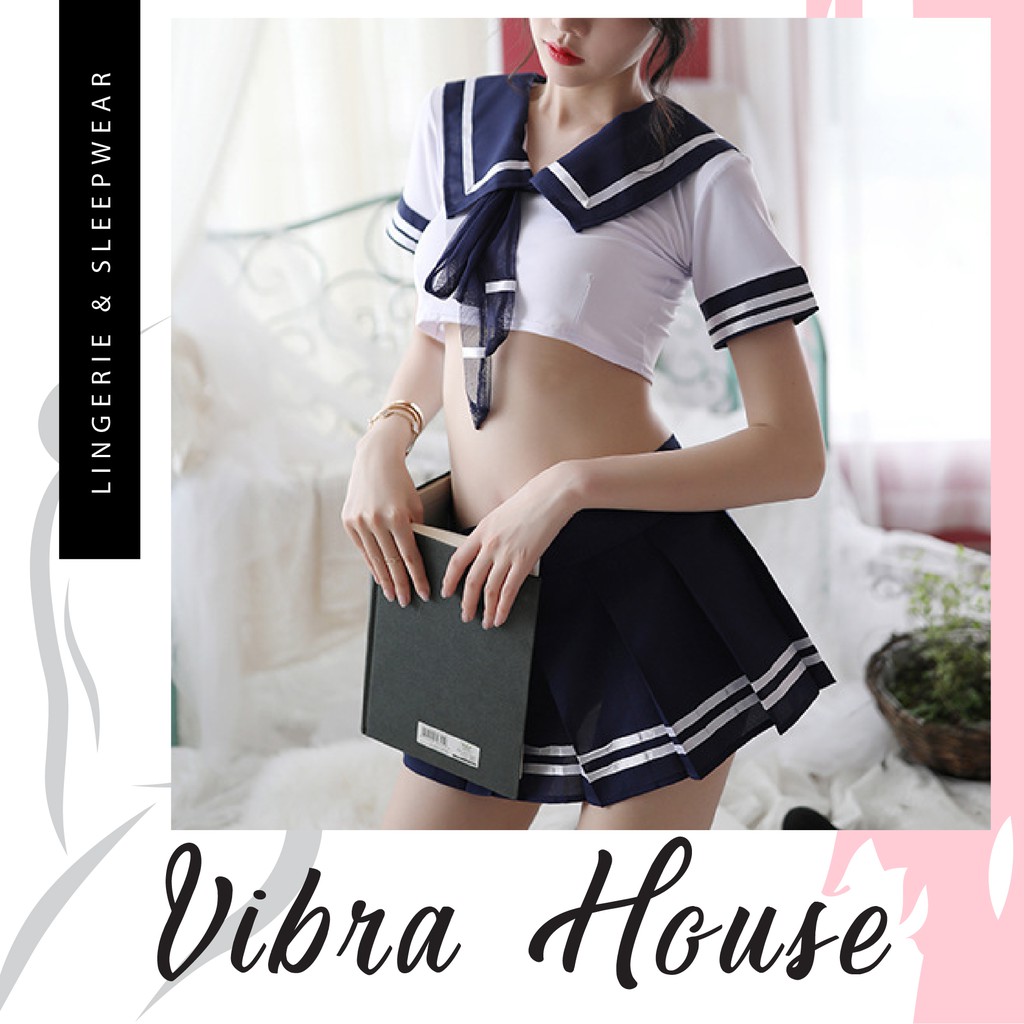 Đồ cosplay sexy học sinh nhật bản ❤️ Set đồ ngủ Nữ sinh gợi cảm - Vibra House - P216 | BigBuy360 - bigbuy360.vn