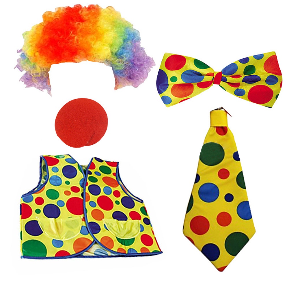 Bộ 5 Món Tóc Giả Hóa Trang Joker Độc Đáo Cho Lễ Halloween