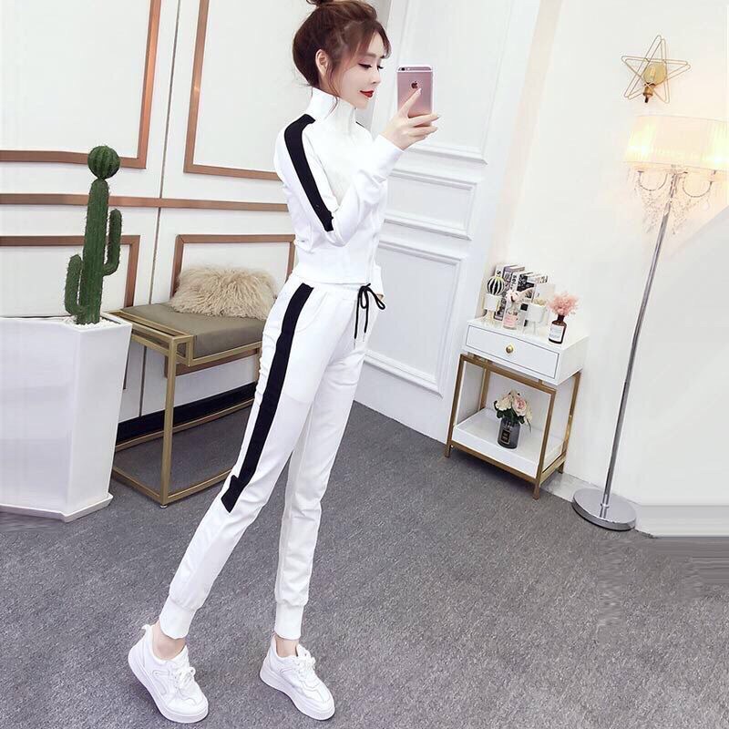 Set Đồ Thể Thao Dài Tay Kiểu Dáng Năng Động Cá Tính 35-65kg Hàng Quảng Châu