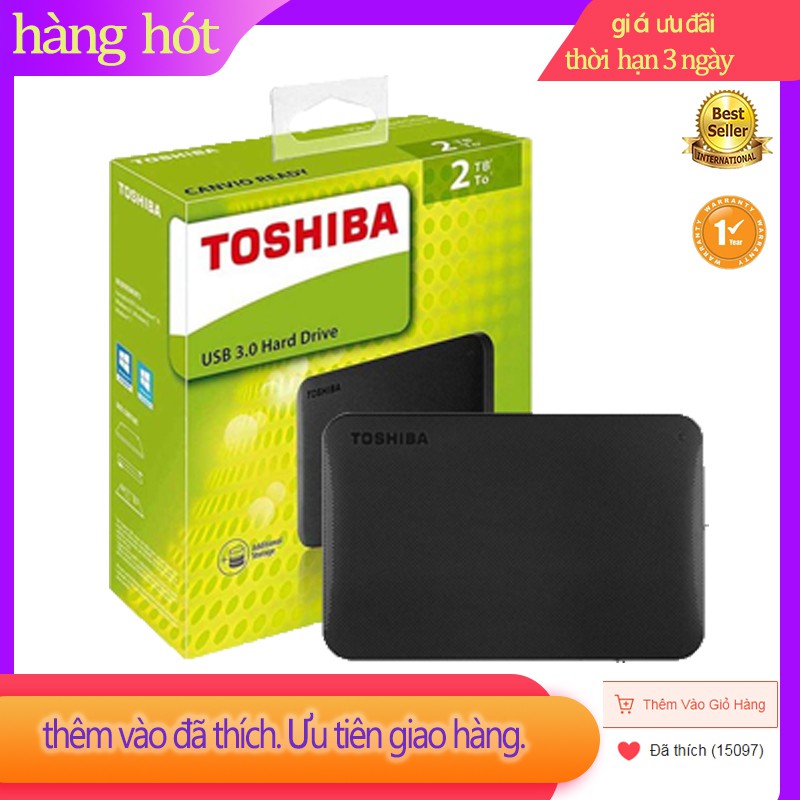 Ổ Cứng Di Động Toshiba Canvio Ready - 2TB - Đen | BigBuy360 - bigbuy360.vn