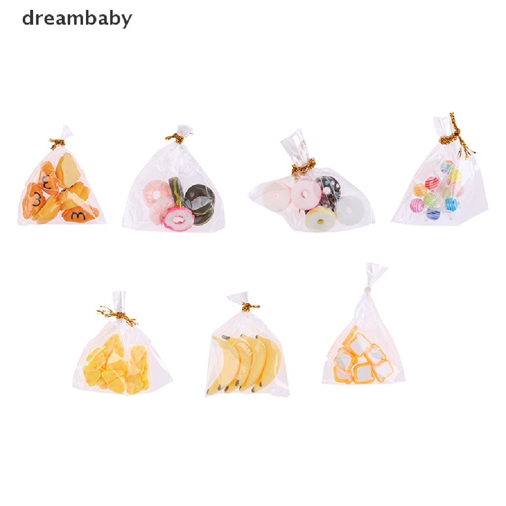Túi mô hình bánh macaroon tỉ lệ 1 / 12 trang trí nhà búp bê