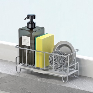 Rổ inox 304 đựng xốp rửa chén treo bồn rửa nhà bếp tiện dụng