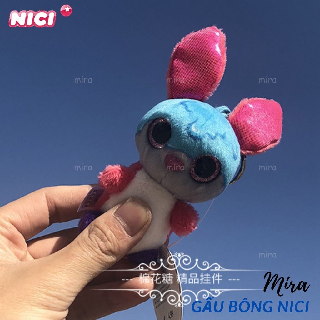 Móc Khóa Gấu Bông Mini - Hình Chim Cánh Cụt Lai Đeo Cặp, Treo Balo Thương hiệu NICI Quà Sinh Nhật 10cm MIRA-GB28011