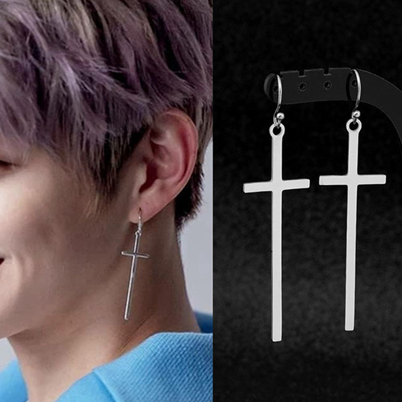 Hoa Tai Dáng Dài Mặt Hình Thánh Giá Phong Cách Dân Tộc