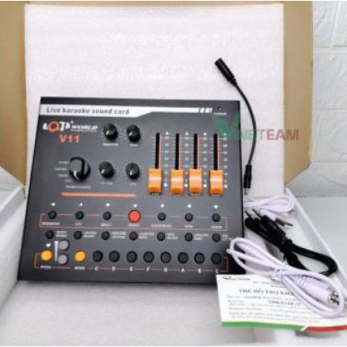 SOUND CARD THU ÂM AQTA V11 ĐA NĂNG CAO CẤP CHUYÊN NGHIỆP – THU ÂM, LIVE STREAM, HÁT KARAOKE GIA ĐÌNH CỰC HAY.