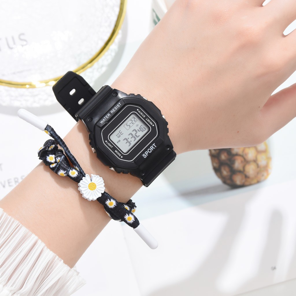 (Giá sỉ) Đồng hồ điện tử nam nữ hình hoa cúc C121 mẫu mới Hot 2020 dây cao su cực bền nhiều màu lựa chọn | BigBuy360 - bigbuy360.vn