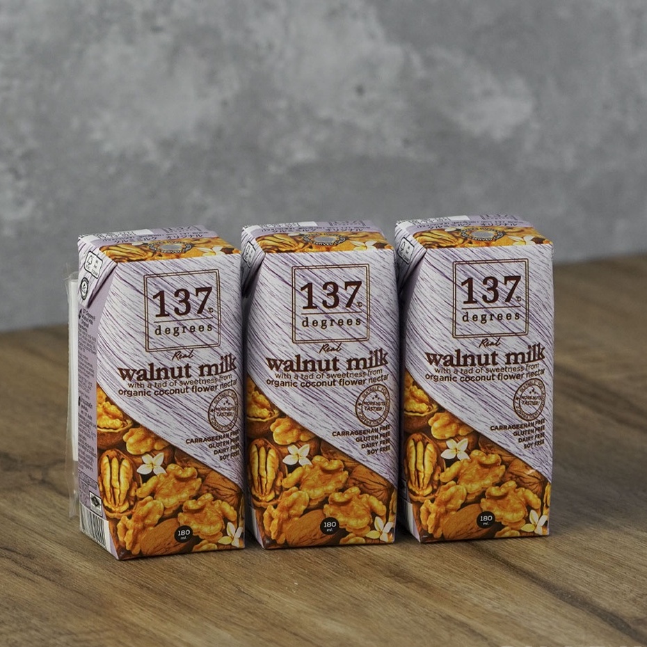 Sữa Hạt Óc Chó Nguyên Chất 137 DEGREES Thái Lan, 99% Từ Hạt Tươi,Không Đường, Không Sữa Bò