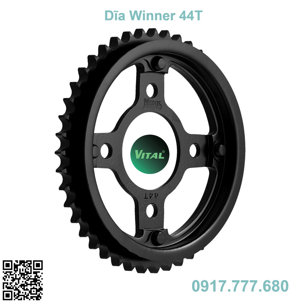 Dĩa Winner VITAL: dùng cho xe Sonic, Nova Dash 125, CD 125/150, CBR 150, CBR150 - R cũ