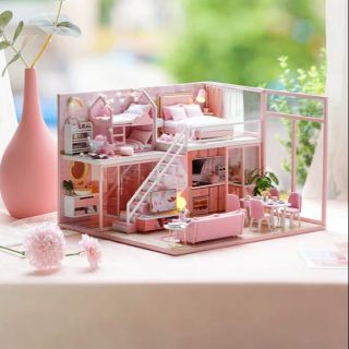 Mô hình nhà gỗ lắp ráp búp bê dollhouse DIY - Kèm Mica - L027 Meeting Your Sweet