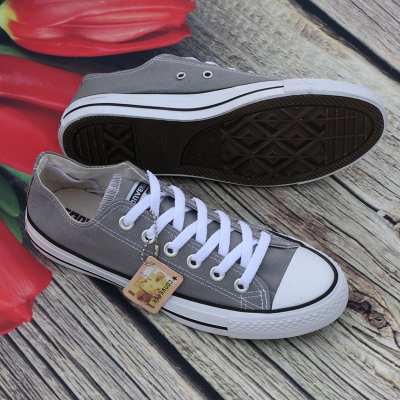 Giày  AllStar Cổ Thấp Xám Nhạt Nam