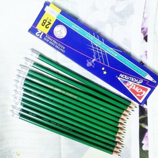 12 cây Bút Chì 2B, Bút chì xanh Conte Pháp , viết chì xanh