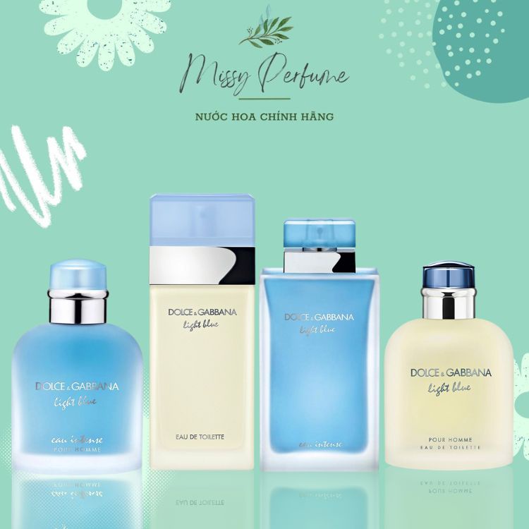 Nước Hoa D&G Light Blue Intense, Nước Hoa Nam Chính Hãng