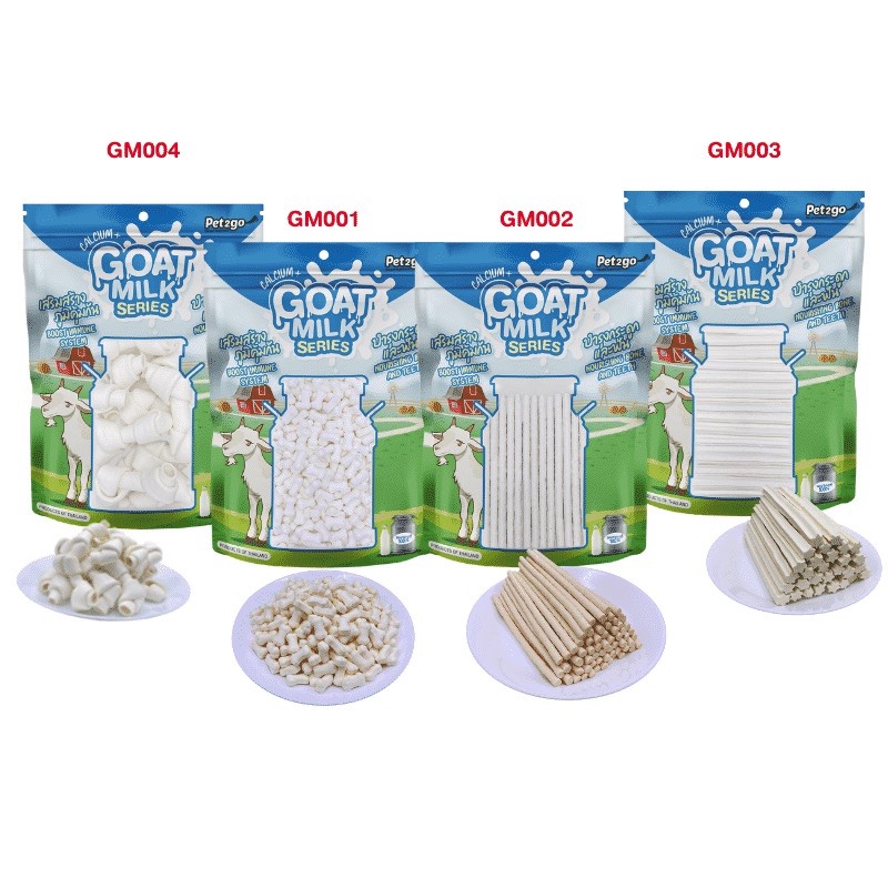 🇹🇭 Xương Sữa Dê Bổ Sung Canxi Cho Thú Cưng - Pet2go Goat Milk Series 500gr