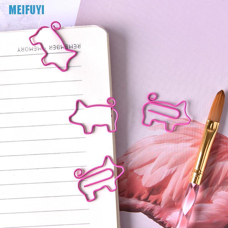 Set 4 Kẹp Giấy Hình Chú Heo Hồng Đáng Yêu