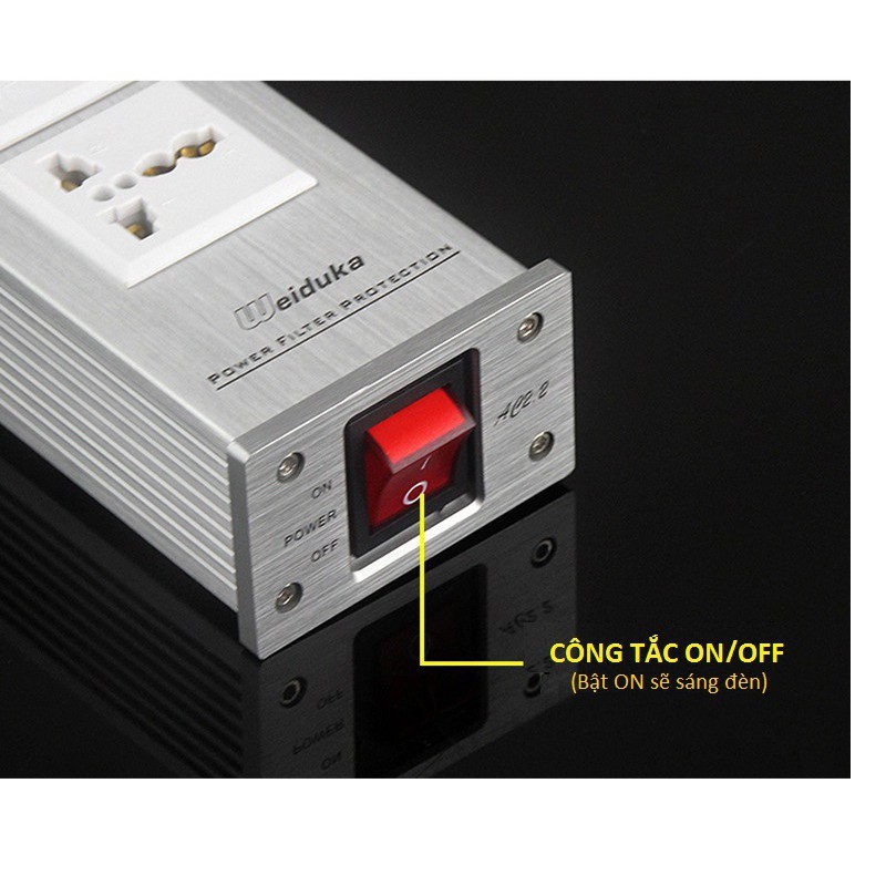 Bộ Lọc Nguồn Điện Weiduka AC 2.2 - Bộ Lọc Nguồn Điện Sạch Cao Cấp