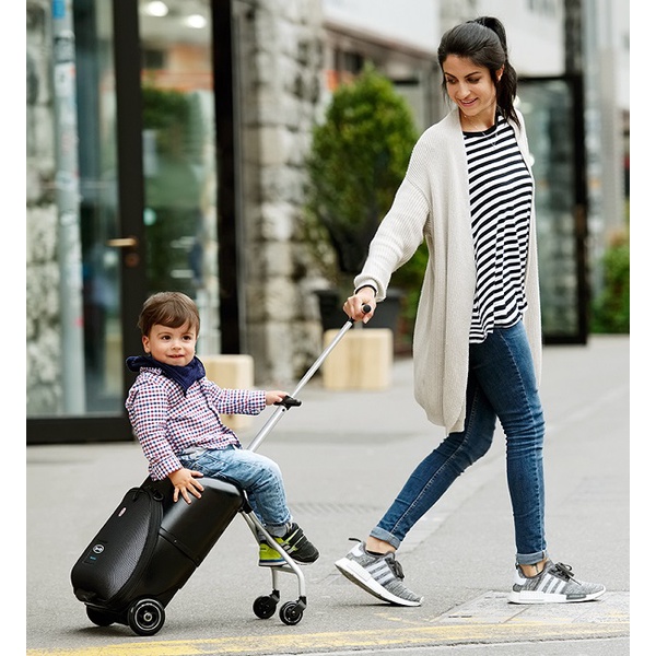 Xe đẩy cho bé tặng kèm vali kéo du lịch chính hãng QBox chịu tải lên tới 50kg, có thể gập gọn &amp; mang lên máy bay