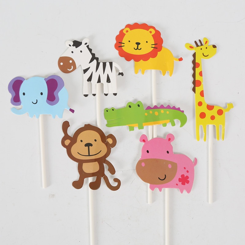 1 Set Phụ Kiện Trang Trí Bánh Kem Hình Khủng Long/Khủng Long Dễ Thương