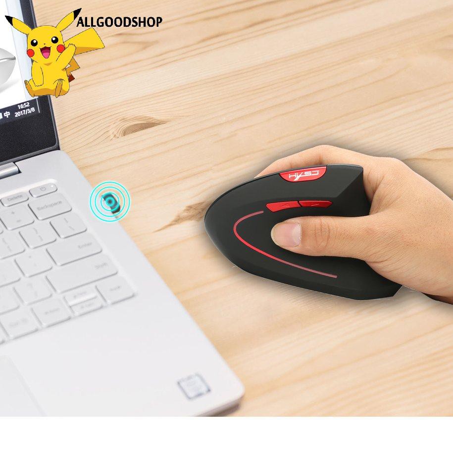 Chuột sạc Wireless Vertical Mouse 2.4G USB Optical Mice With Laptop PC Mouse