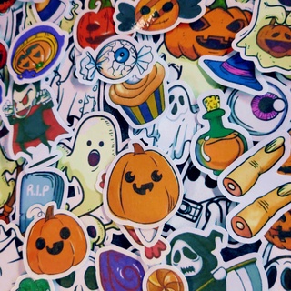 Set 30 hình dán sticker Halloween dễ thương