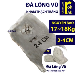 Nham thạch trắng 2-4cm Đá lông vũ Pumice Nguyên Bao 17~18Kg (31-33lit) Turkey lọc hồ cá (Bán Sỉ)