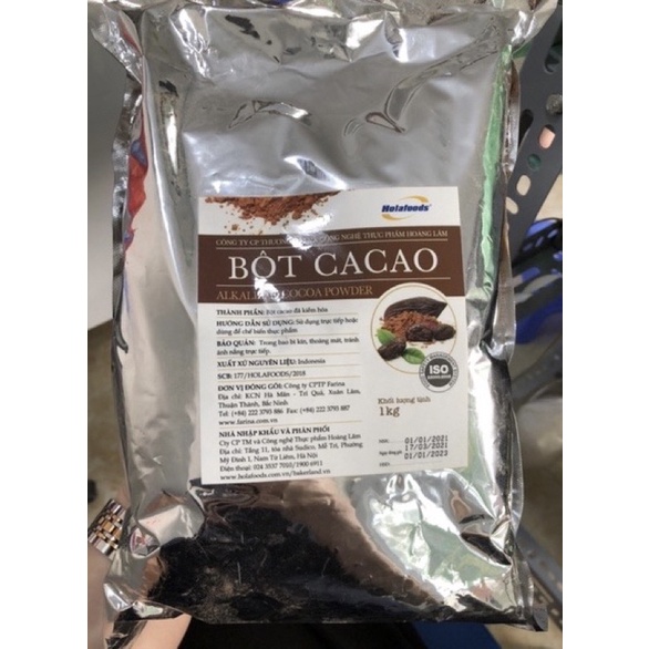Bột cacao nguyên chất Indonesia Holafoods 1kg