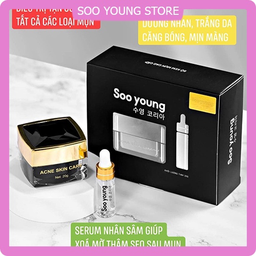Bộ kem face và serum mụn cao cấp Soo Young