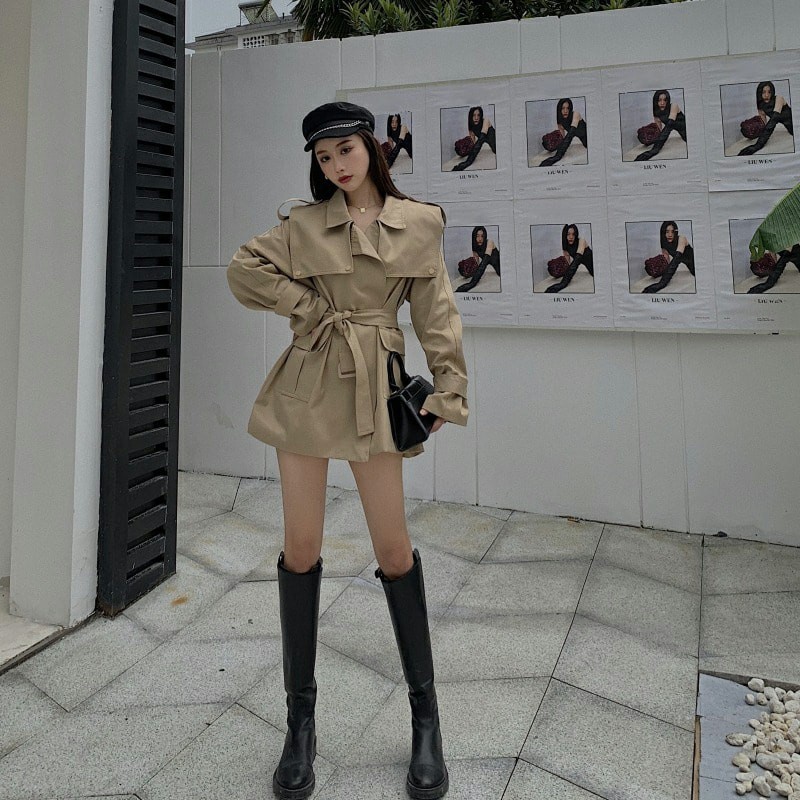 Áo mangto dáng ngắn Hàn Quốc ( Hàng ORDER vui lòng suy nghĩ kỹ và không hủy giữa chừng) | BigBuy360 - bigbuy360.vn