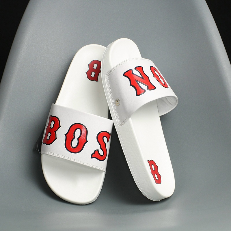 Dép unisex 𝐌.𝐋.𝐁 𝐁𝐎𝐒𝐓𝐎𝐍n ❤️FREESHIP + Hộp❤️ dép mlb quai ngang thể thao nữ Thêu nỗi Boston nhiều màu