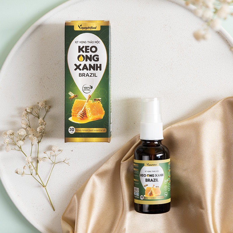 [Mã BMBAU50 giảm 50K đơn 150K] Xịt họng keo ong xanh Brazil Vinanutrifood 30ml