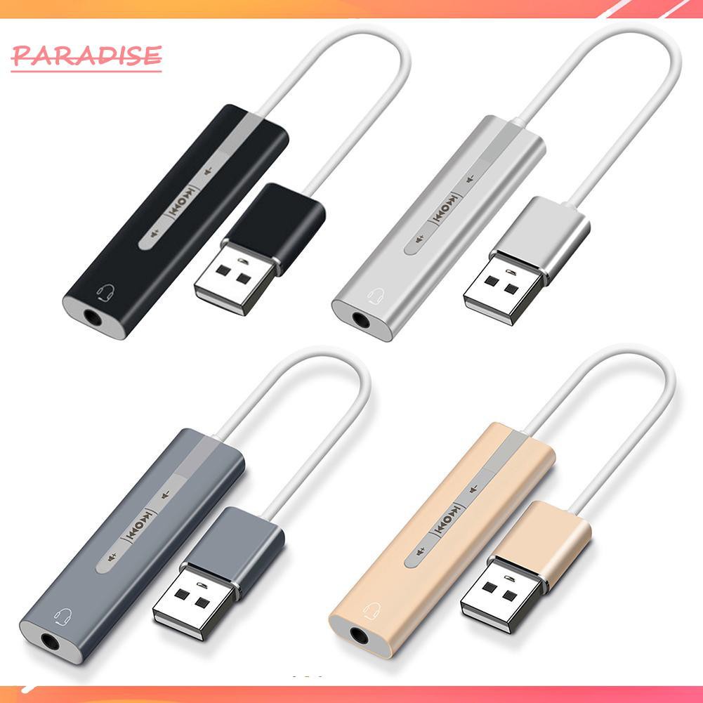 Bộ Chuyển Đổi Thẻ Âm Thanh Usb Sang 3.5mm 2 Trong 1