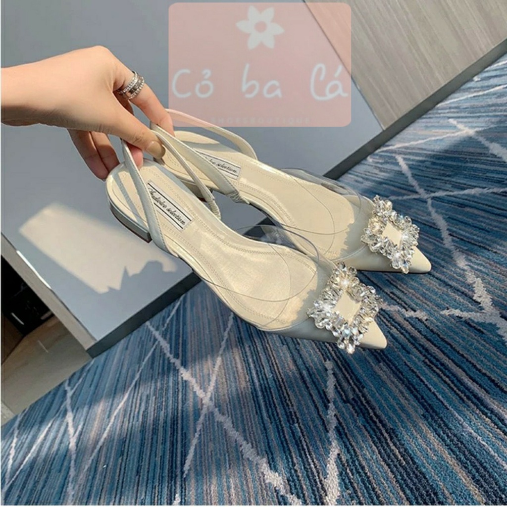 GIÀY THỜI TRANG COBALA SHOES - SANDAL NỮ PHONG CÁCH NỮ TÍNH BÍT MŨI NHỌN HỞ HẬU ĐẾ THẤP - S22091000