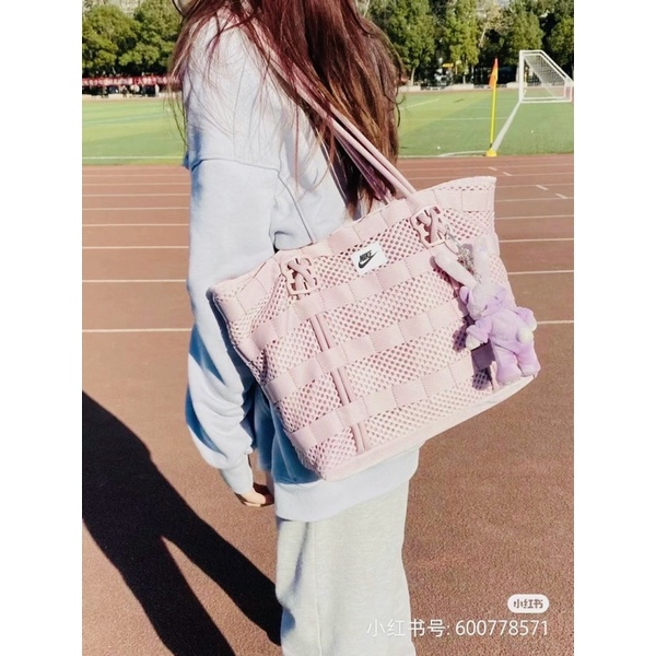 TNS - Túi tote phối lưới Nikkie - tím nhẹ nhàng