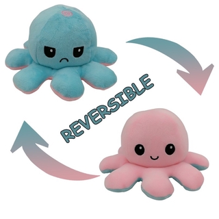 Cute double-sided stuffed octopus