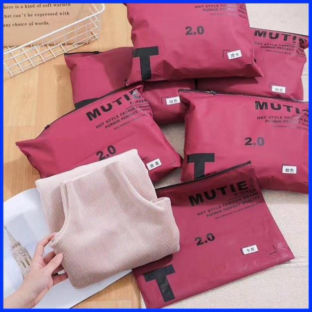 Áo Giữ Nhiệt Nữ Áo Len Lót Lông Cổ Lọ Xuất Nhật MoTie - Mutie ( Túi Zip )