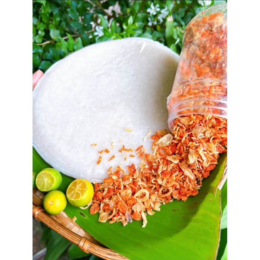 250GR Bánh Tráng Phơi Sương + 200GR Muối Hành Phi + Tặng Kèm Bơ Trứng