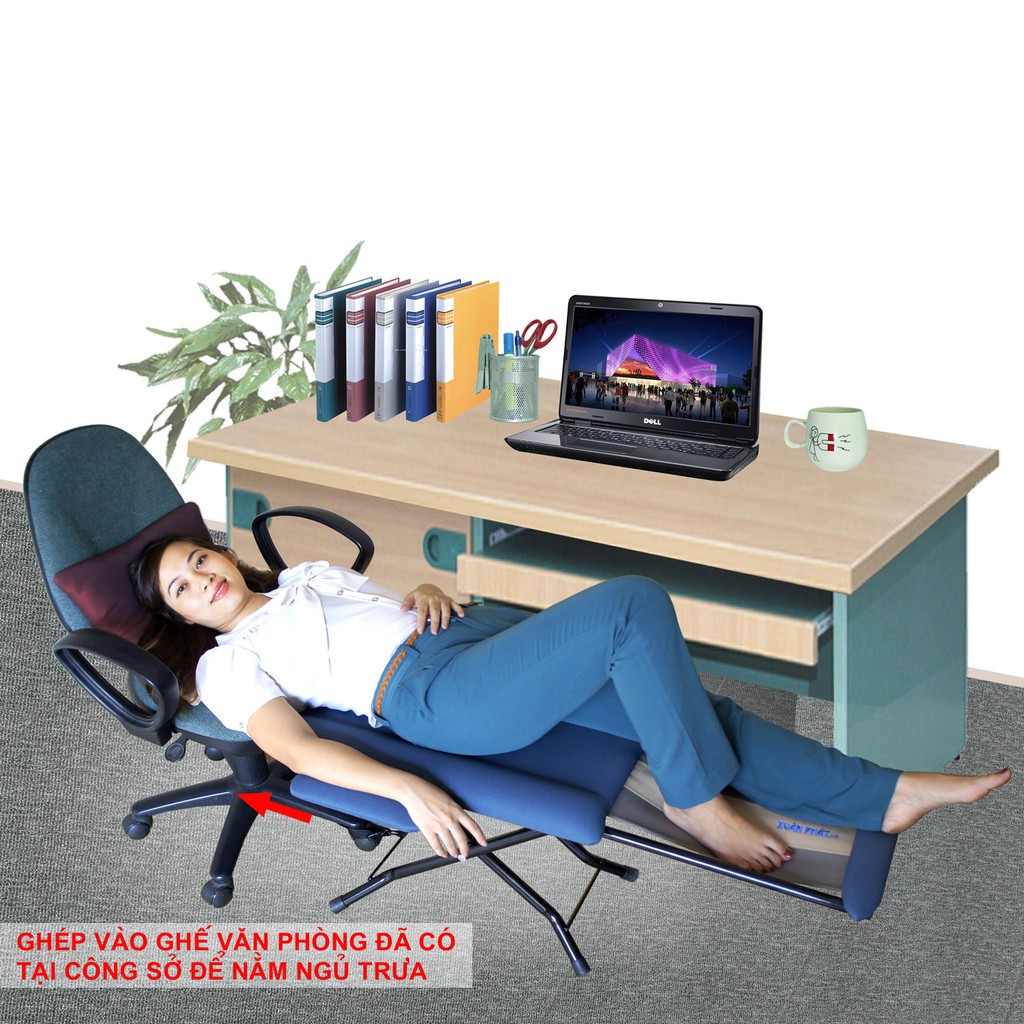 Ghế ngủ văn phòng Mã GN.01 (mầu lông chuột) | BigBuy360 - bigbuy360.vn