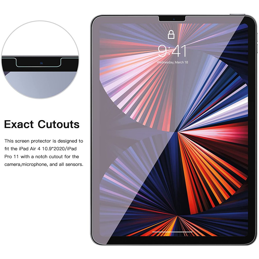 MIẾNG DÁN MÀN HÌNH CƯỜNG LỰC IP PRO M1 12.9 INCH , PRO M1 11 INCH