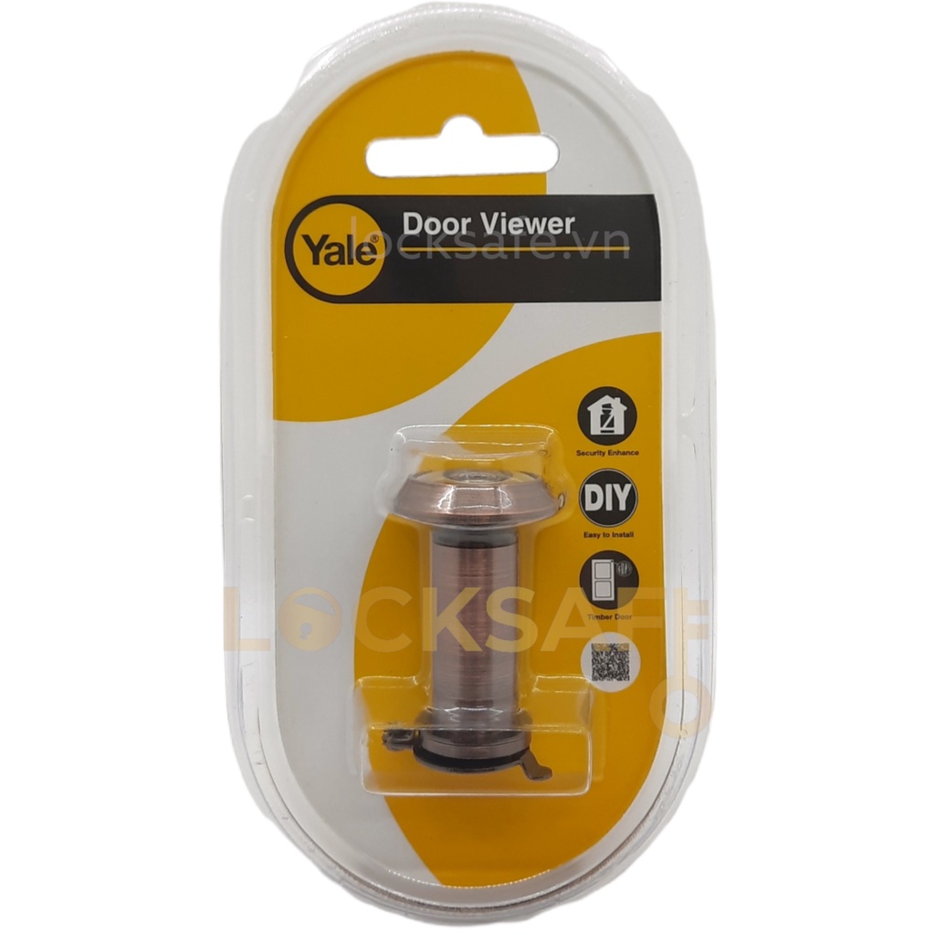 Mắt thần YALE gắn cửa Có 2 loại 180 độ V0401A và 200 độ V0403 14mm Hàng Chính Hãng