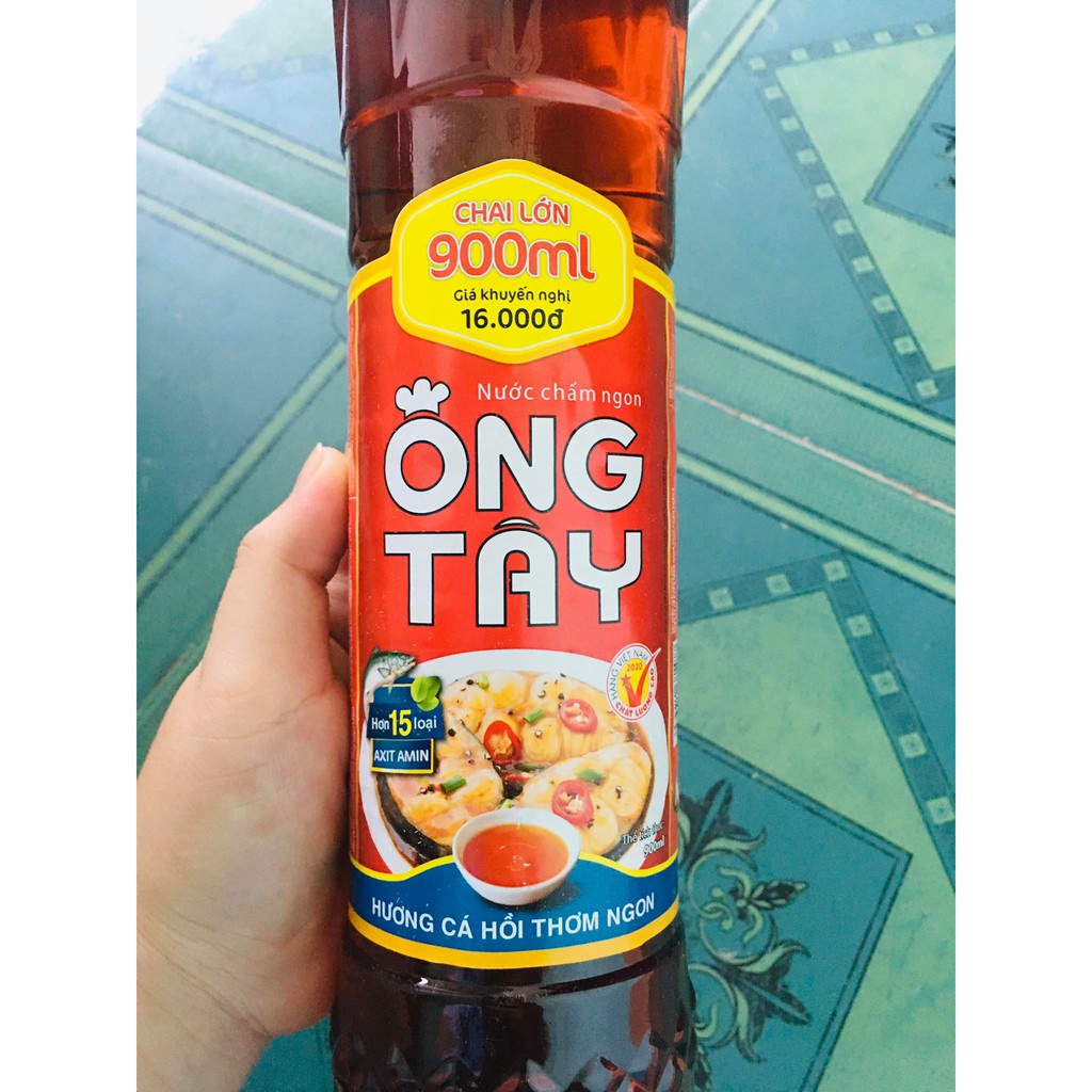 Nước Mắm Ông Tây Chai Lớn 900ml, Nước Chấm Hương Cá Hồi Thơm Ngon [THKN77]