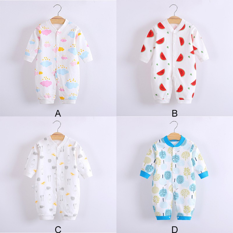 Bộ áo liền quần in hoa xinh xắn cho bé